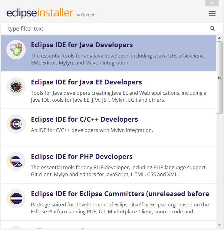 Eclipse IDE for Java Developers (1.5.1) on Mac OS X 10.9 download via