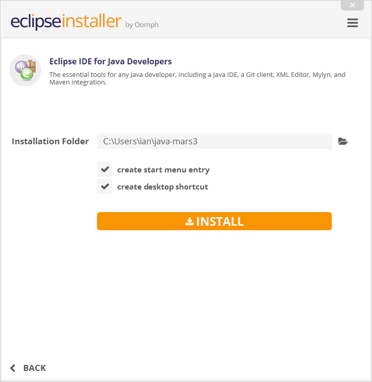 can not install elipse java ide on windows 10