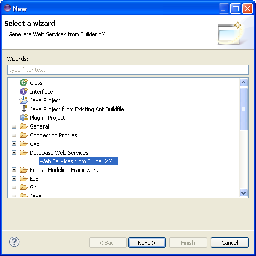 The Select a Wizard dialog with JPA project selected.