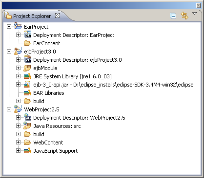 Java EE Deployment Descriptor Nodes