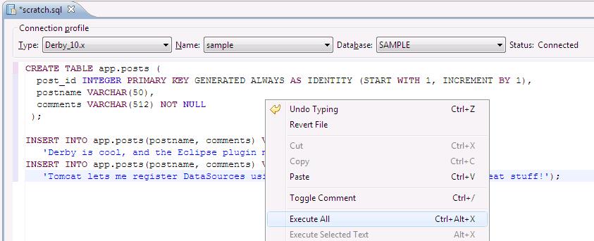 Creating Database Web Applications with Eclipse