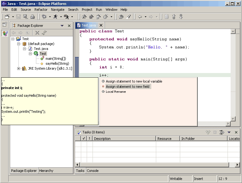 eclipse code formatter to intellif