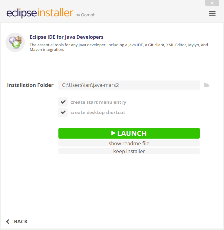 eclipse oxygen download for java developers