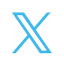 A blue x on a black background

Description automatically generated