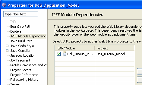 This figure shows the Projects tab..
