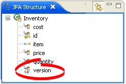 Version attribute of the Inventory entity.